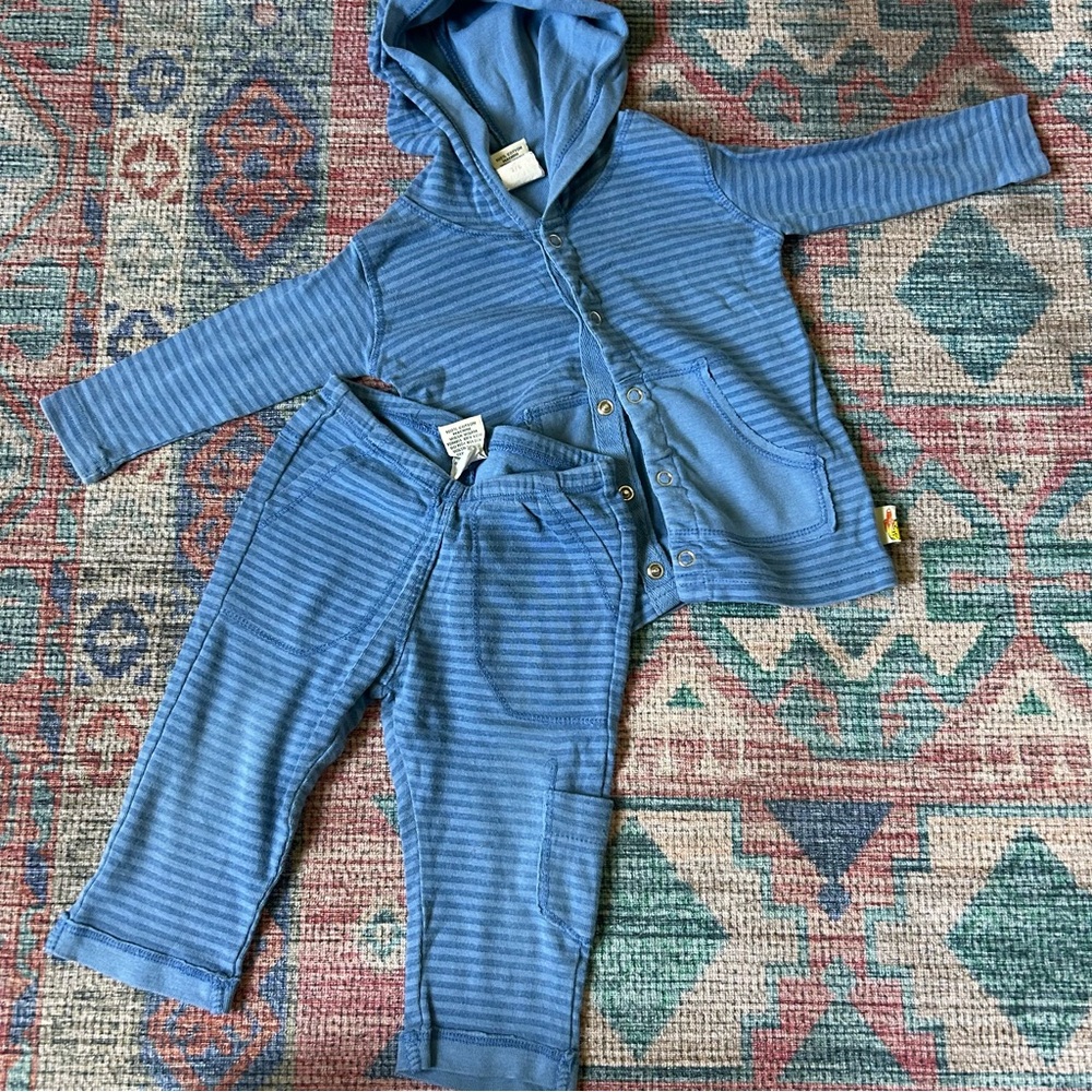 Hooded top set 100% cotton